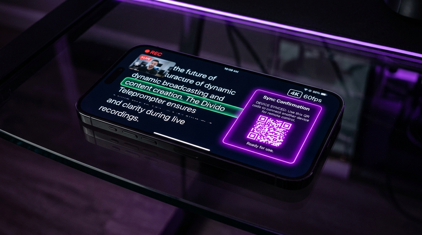 5. Shoot on Mobile Teleprompter